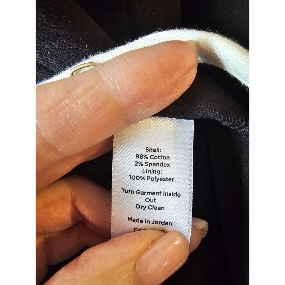 Talbots Plus sz 20W black cream military jacket blazer gold button detail new - Picture 6 of 7